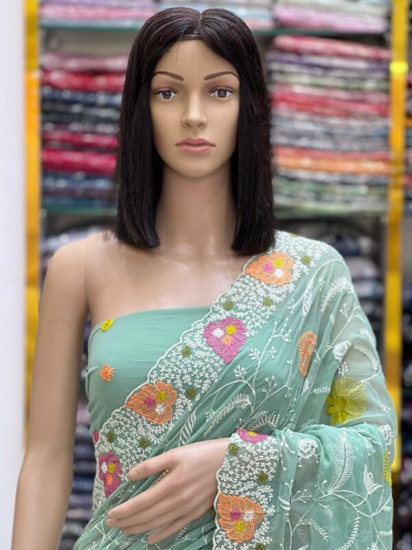 Georgette sarees - Image 11