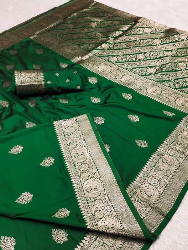 Soft banarasi silk saree - Image 6