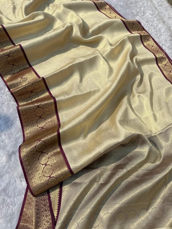 Banarasi tissue soft silk saree - Image 8