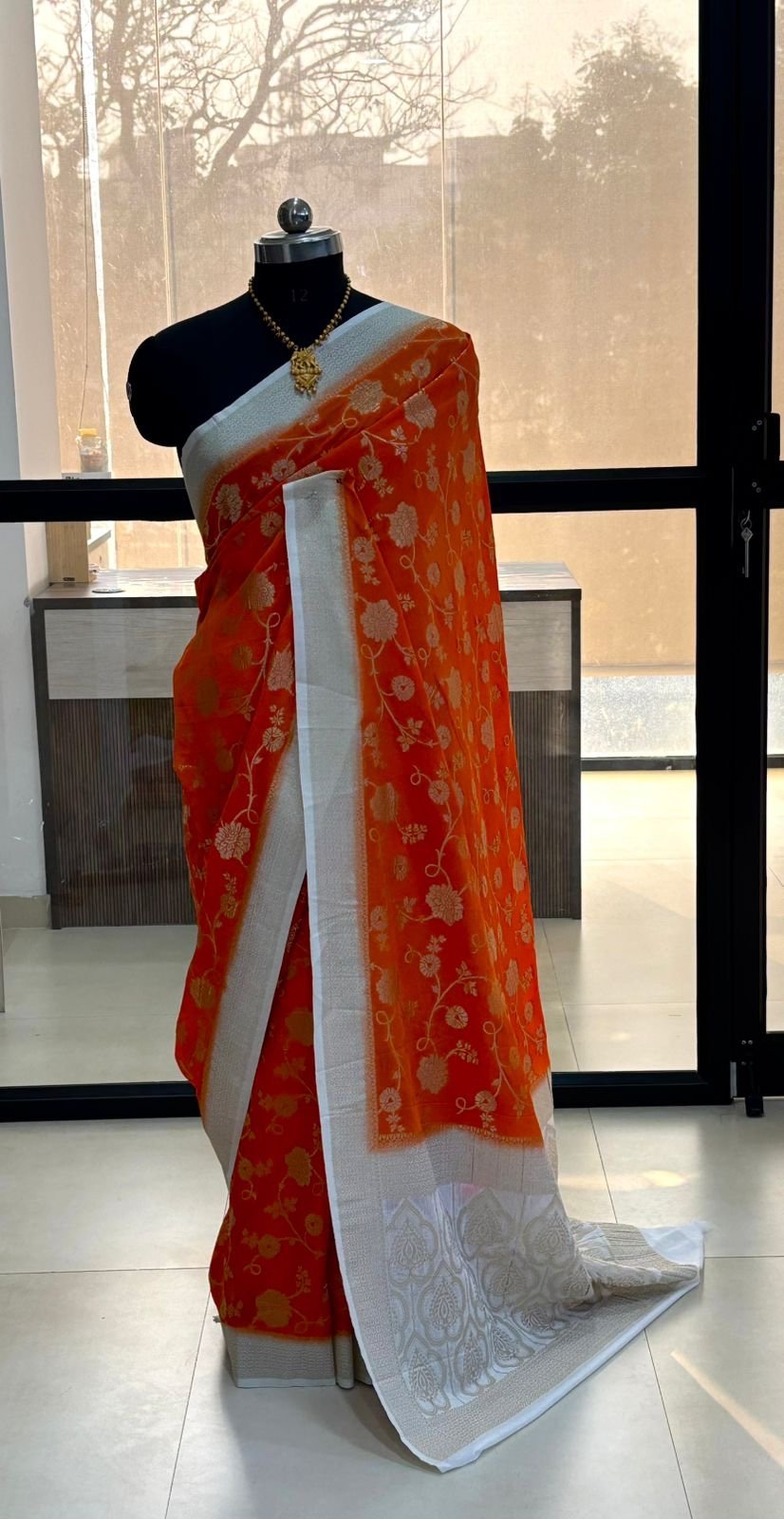 Banarasi Khadi georgette sarees - Image 5