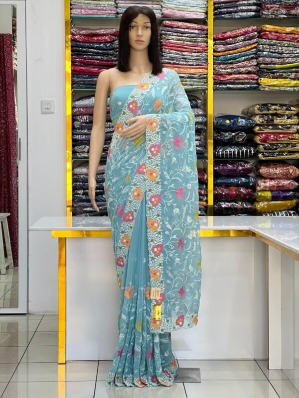 Georgette sarees - Image 3