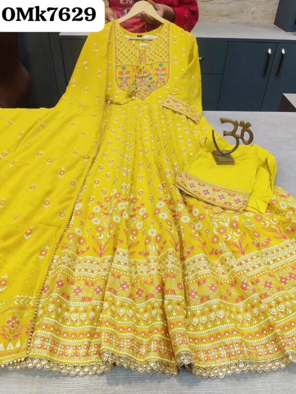 Georgette anarkali - Image 2