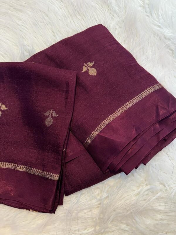 Viscose Khadi silk saree - Image 19