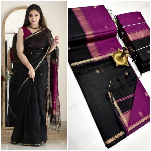 Silk cotton sarees - Image 32