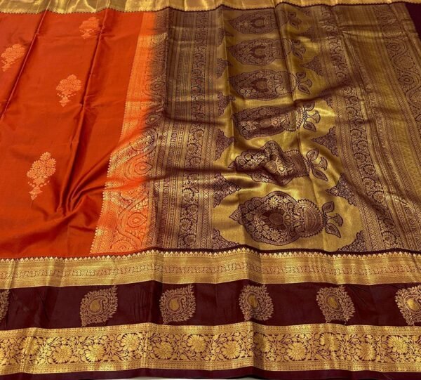Premium kanjivaram silk saree - Image 2