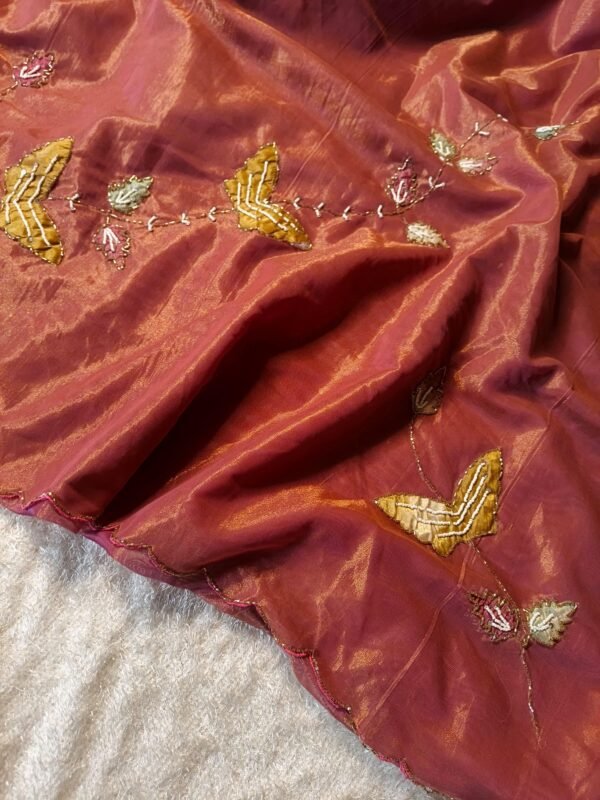 Space tissue silk saree - Image 18