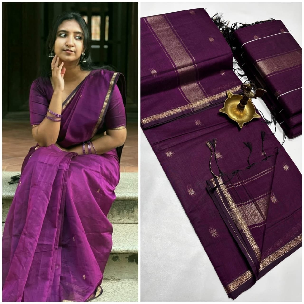 Silk cotton sarees - Image 13