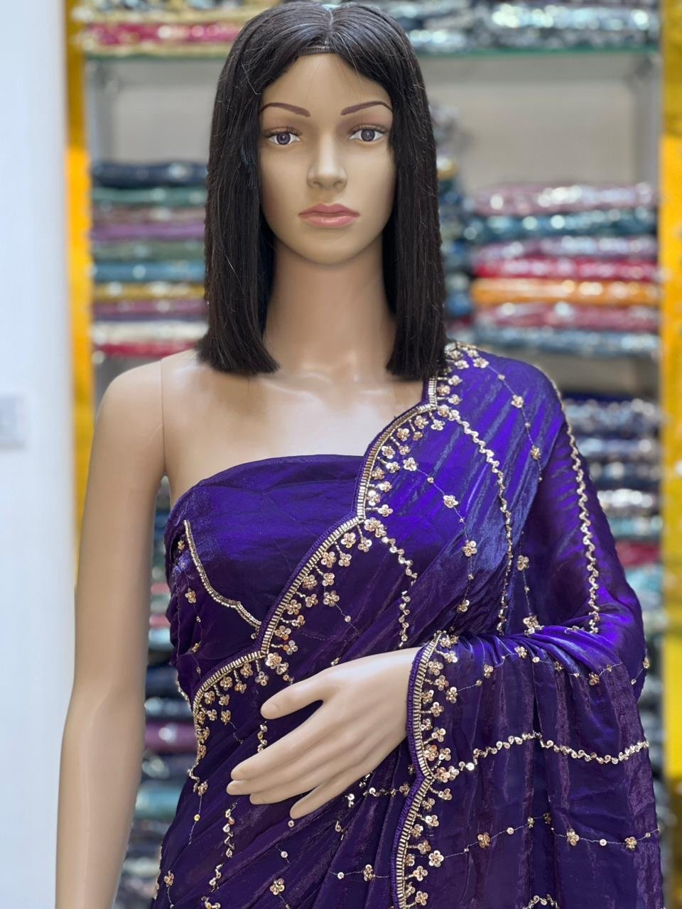Fandy satin silk sarees - Image 9