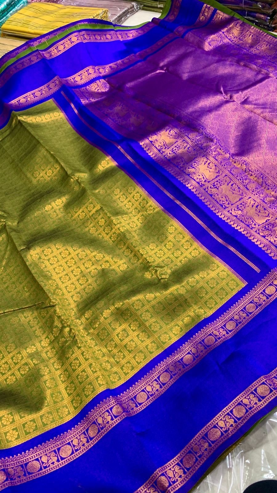 Bridesmaids semi silk sarees - Image 5