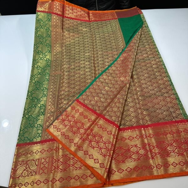 Soft semi kanchi brocade sarees - Image 6