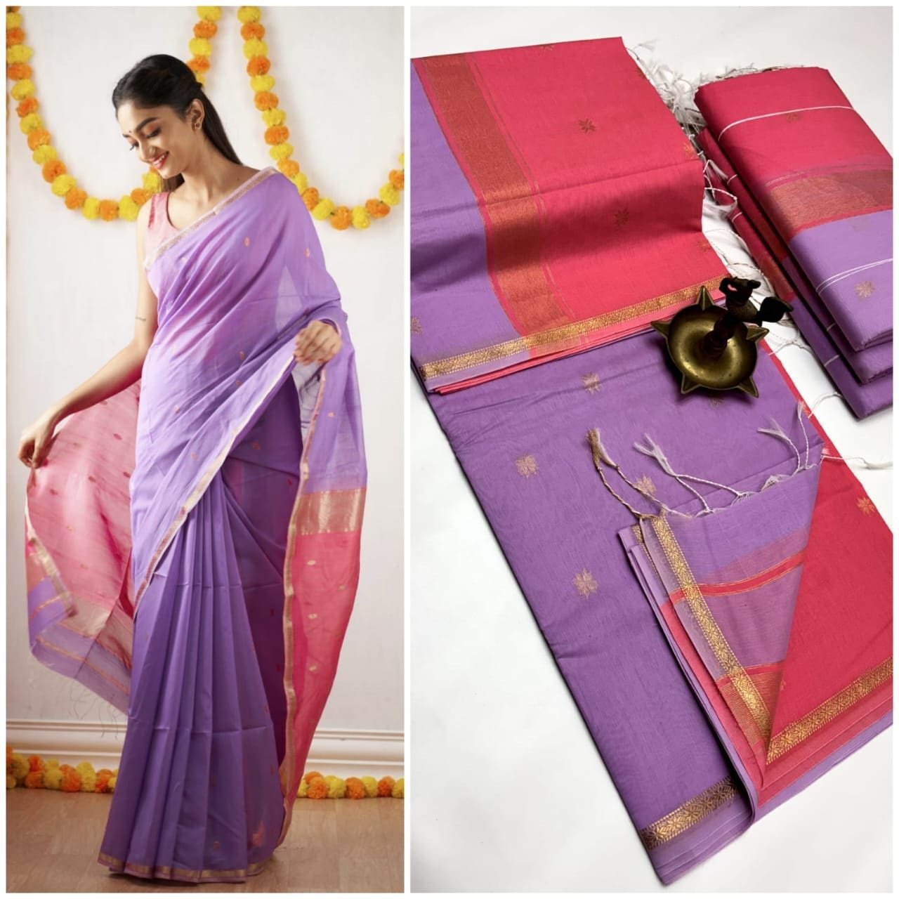 Silk cotton sarees - Image 27