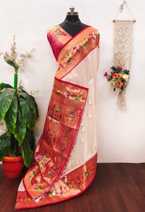 Banarasi soft silk paithani saree