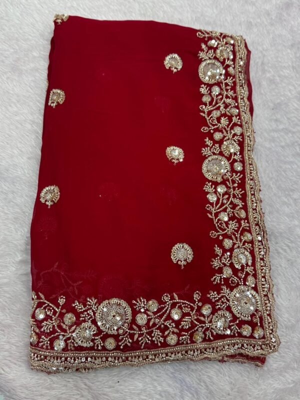 Grand dinner wear saree - Image 4