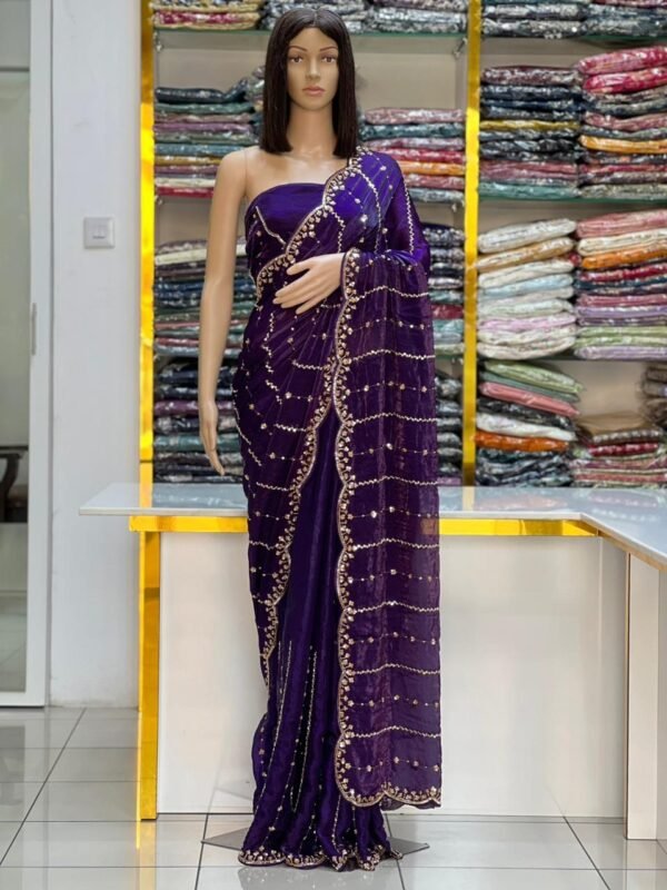 Fandy satin silk sarees - Image 3