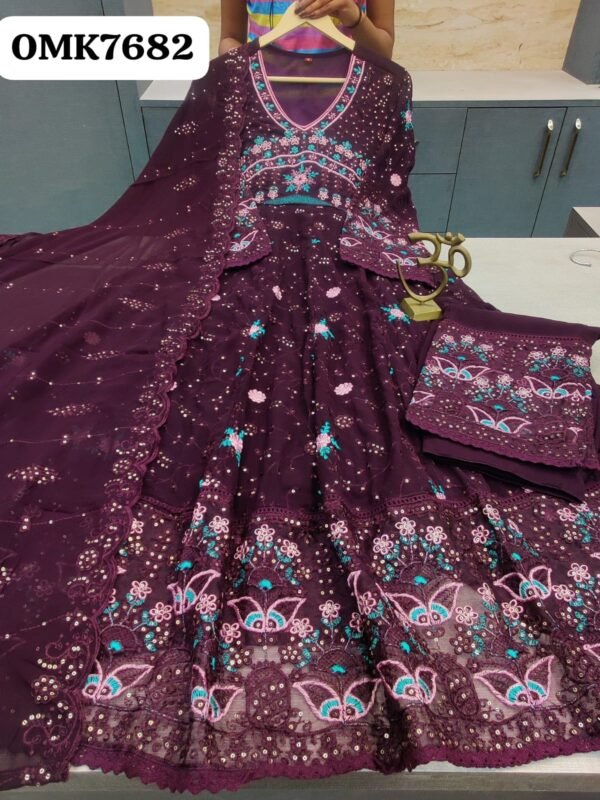 Georgette anarkali - Image 7