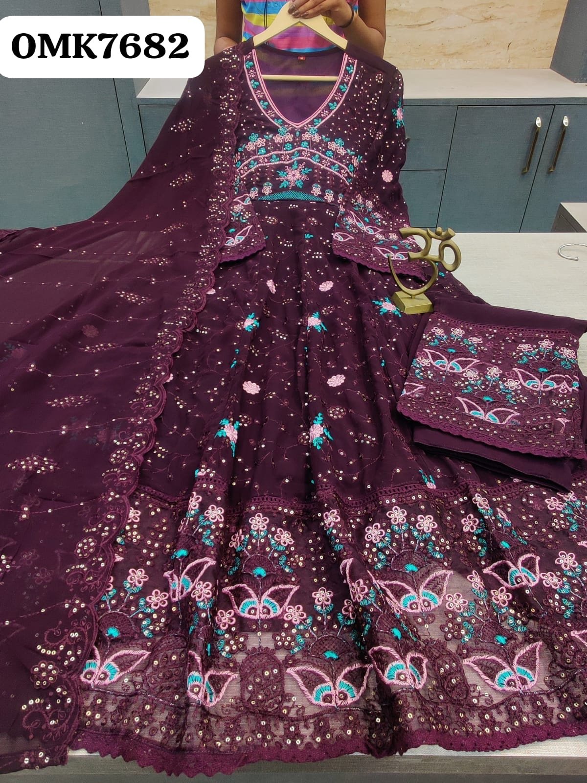 Georgette anarkali - Image 7