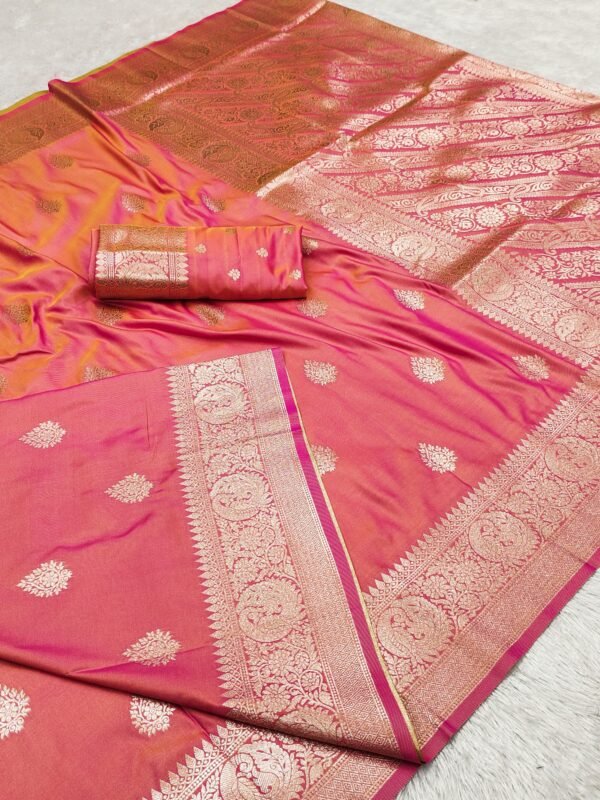 Soft banarasi silk saree - Image 9
