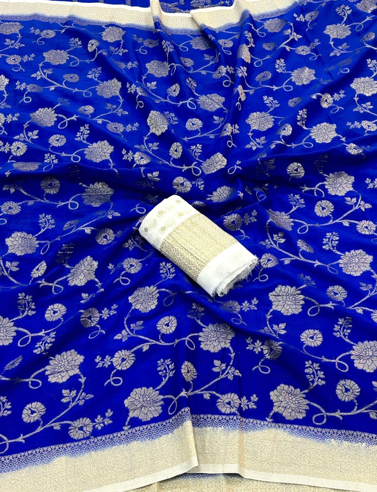 Banarasi Khadi georgette sarees - Image 14