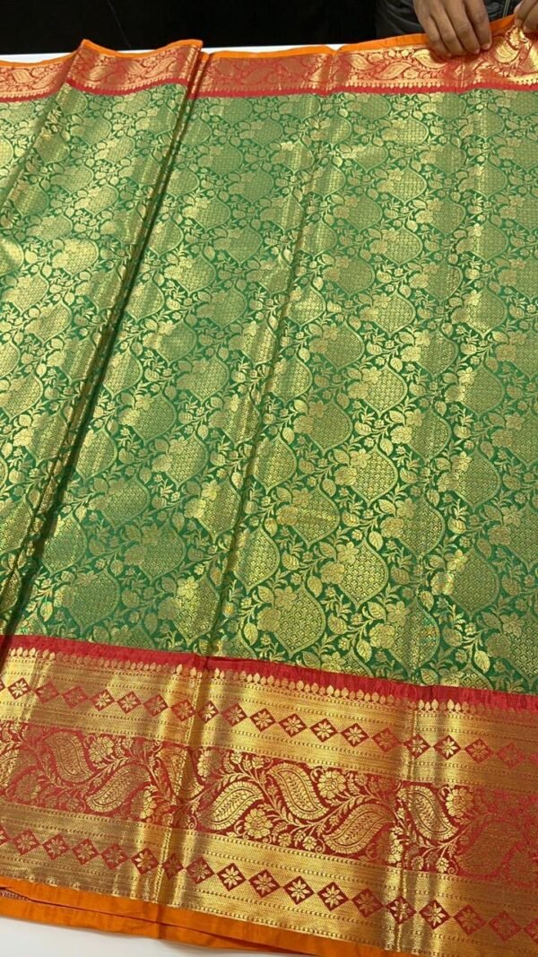 Soft semi kanchi brocade sarees - Image 10