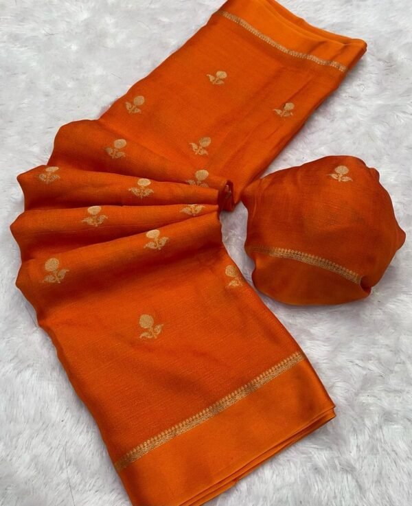 Viscose Khadi silk saree - Image 21