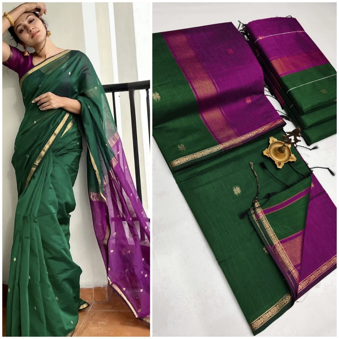 Silk cotton sarees - Image 18