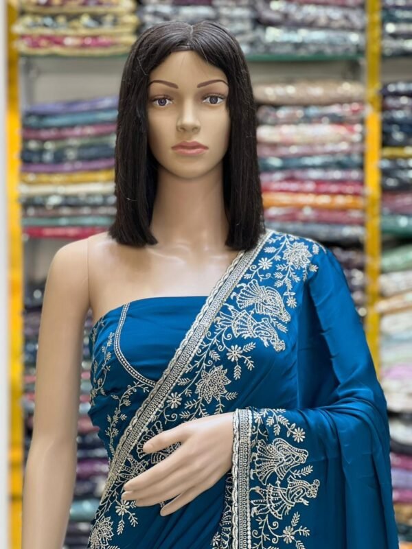 Fandy satin silk sarees - Image 8