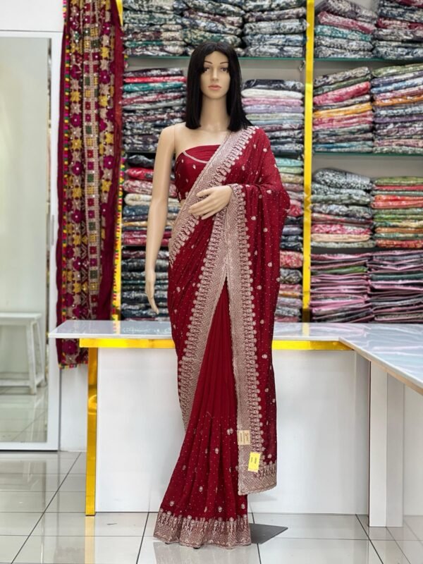 Vichitra silk sarees - Image 12