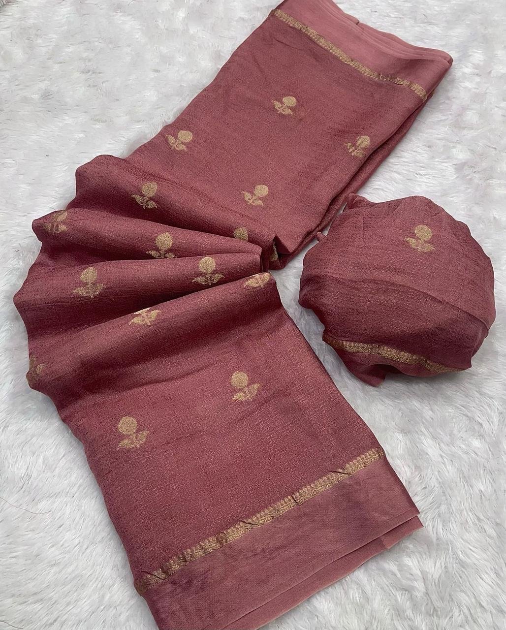 Viscose Khadi silk saree - Image 22