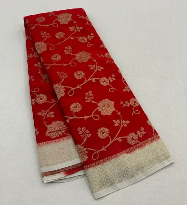 Banarasi Khadi georgette sarees - Image 10