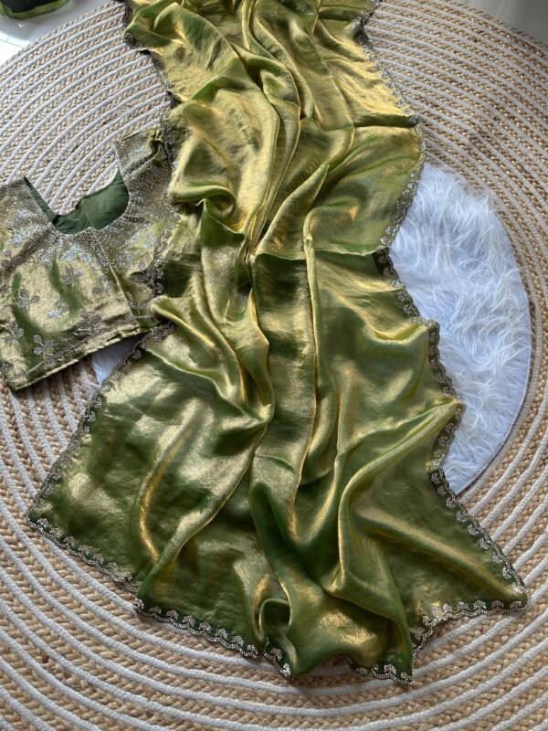 Saree with stitched blouse