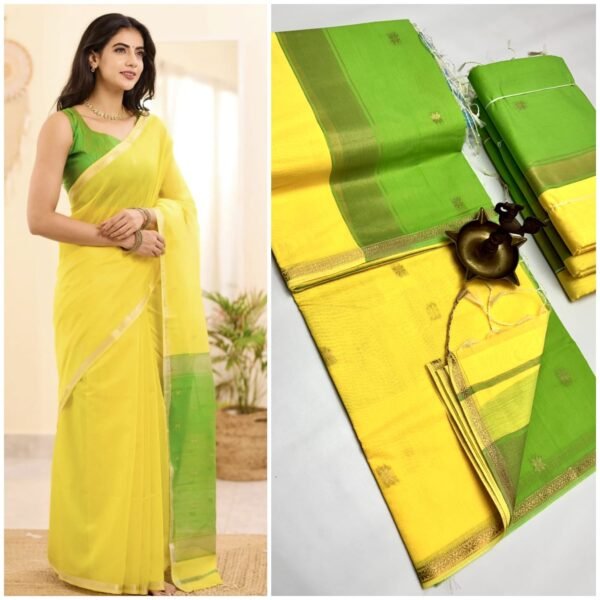 Silk cotton sarees - Image 41