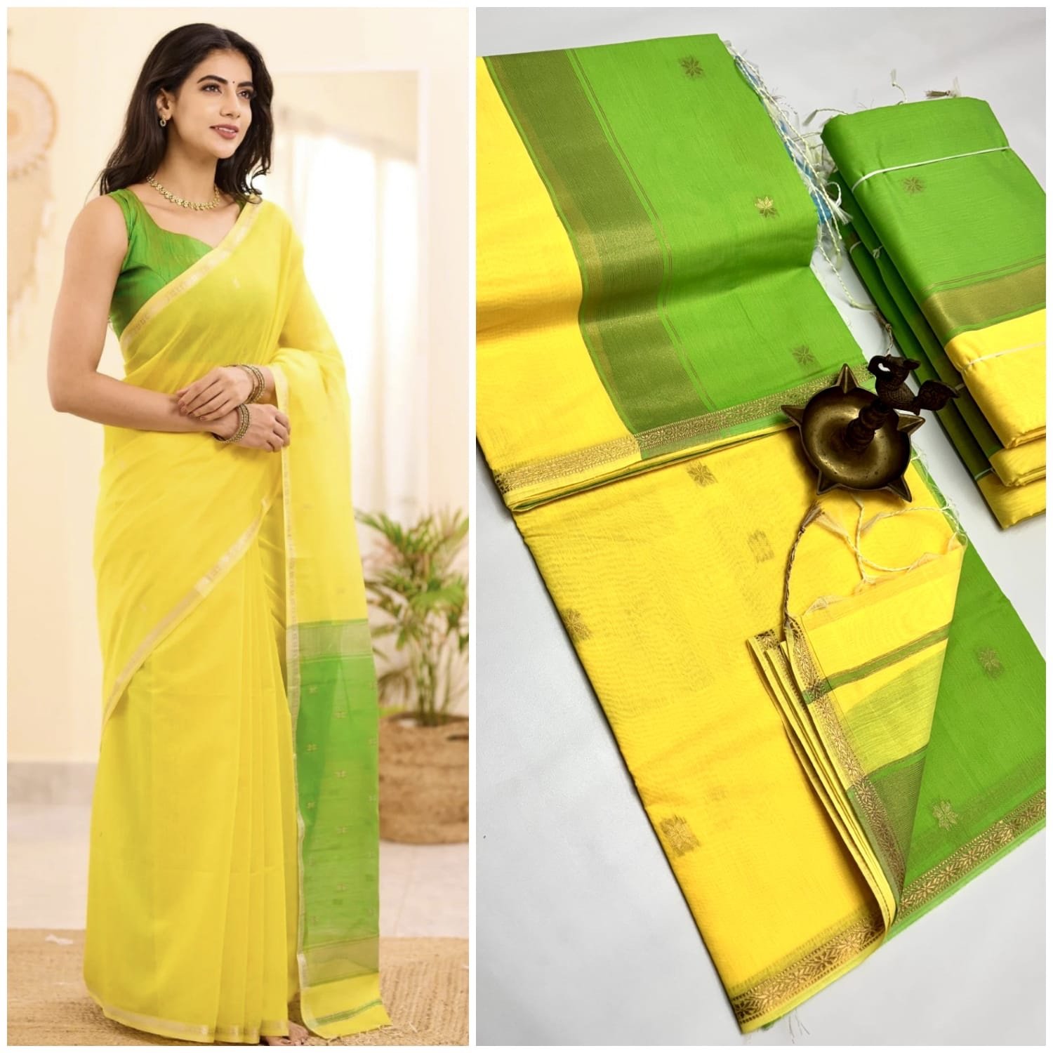 Silk cotton sarees - Image 41