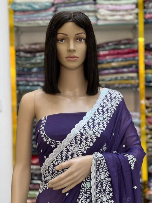 Georgette sarees - Image 8