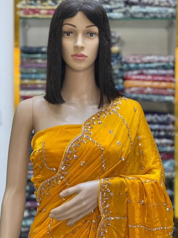 Fandy satin silk sarees - Image 10