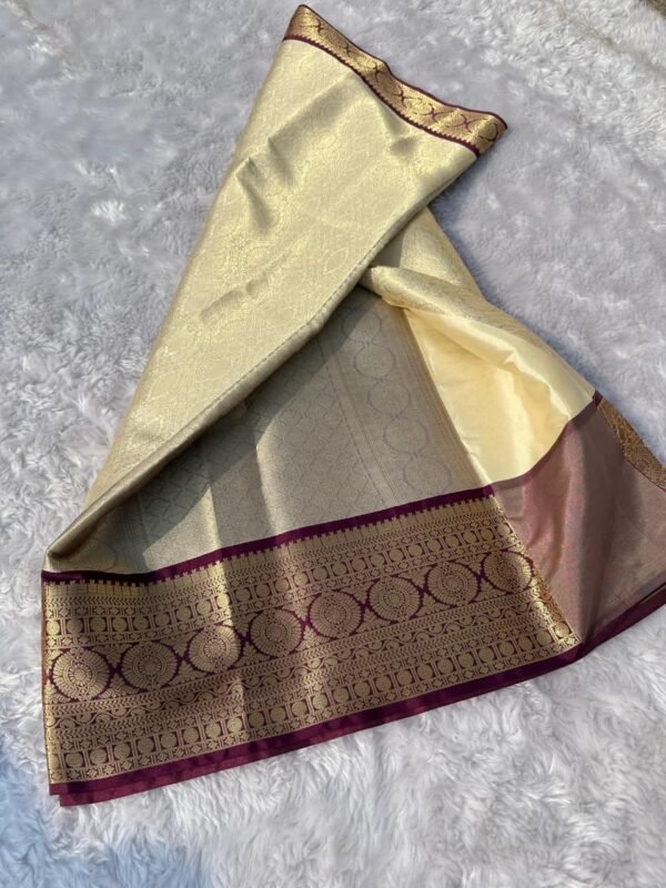 Banarasi tissue soft silk saree - Image 4