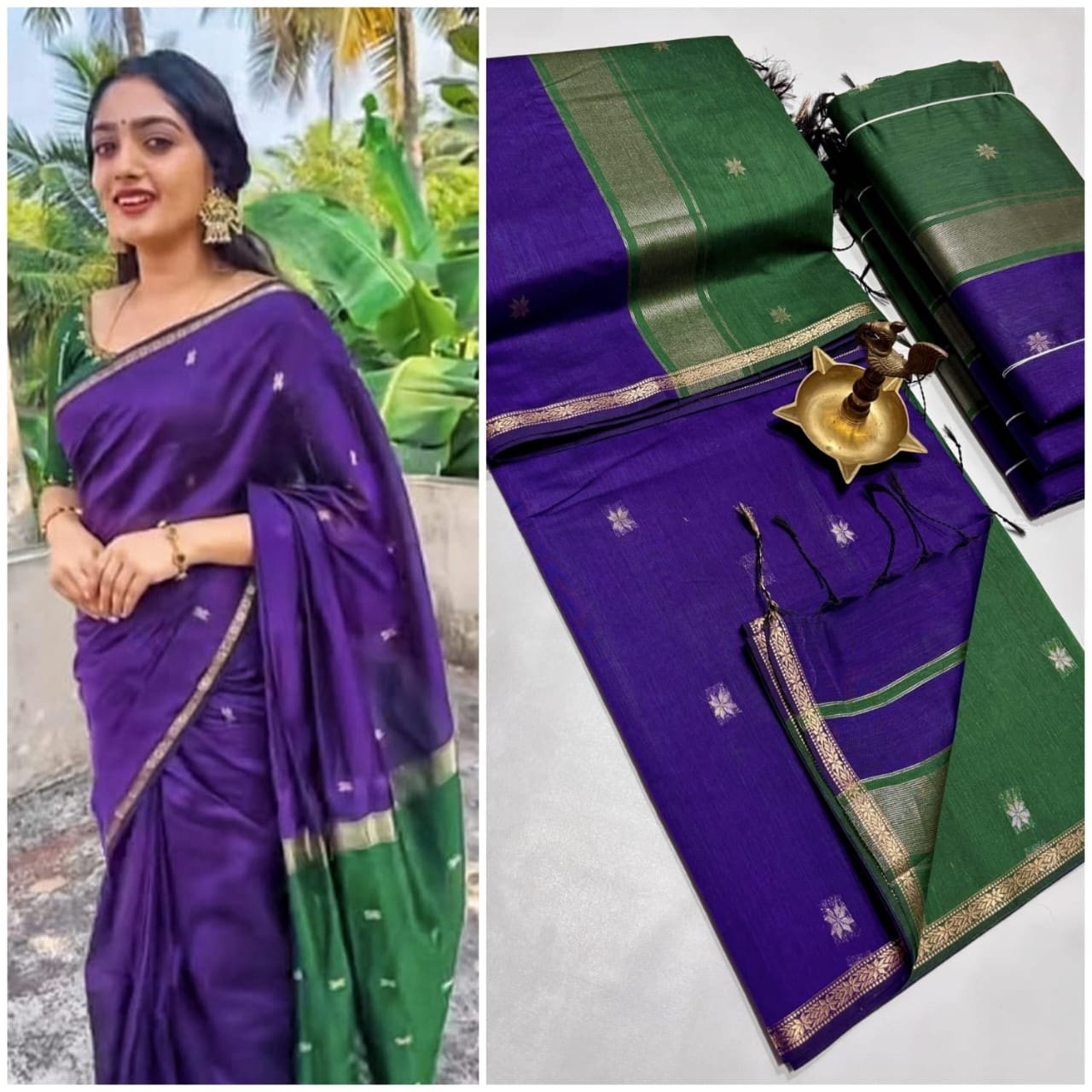 Silk cotton sarees - Image 40