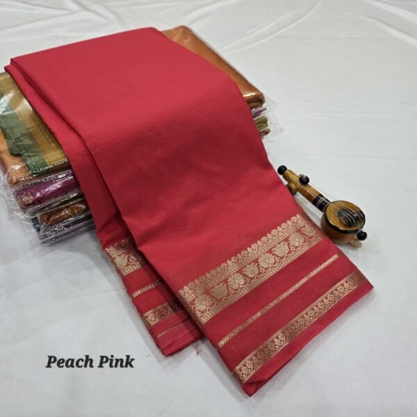 Mysore crepe silk saree - Image 6