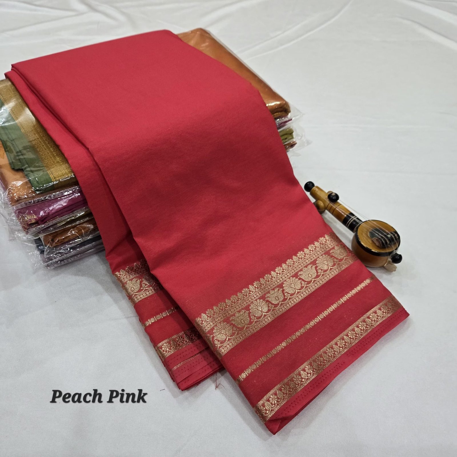 Mysore crepe silk saree - Image 6