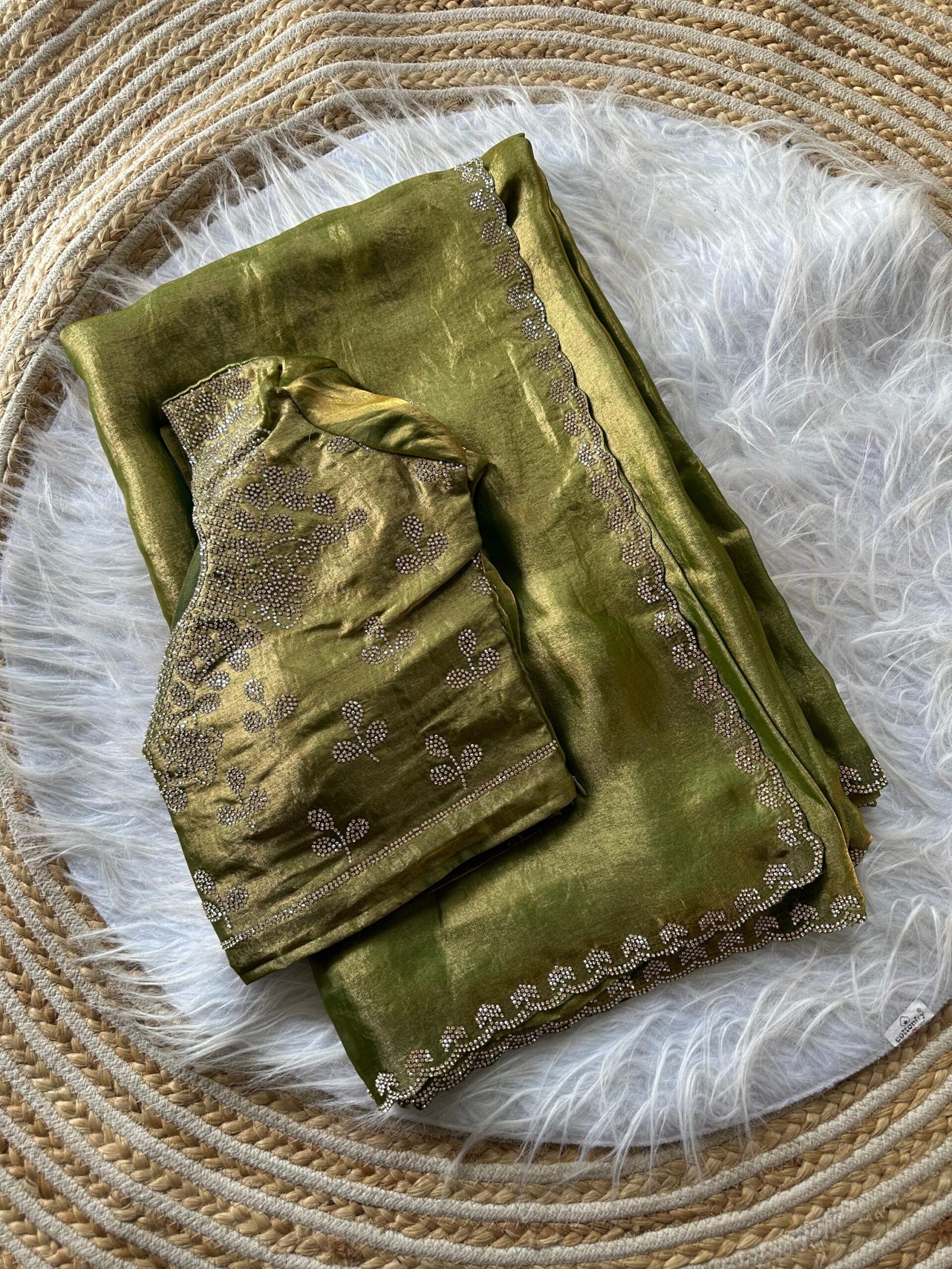 Saree with stitched blouse - Image 7