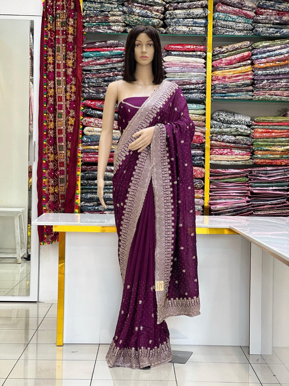 Vichitra silk sarees - Image 10