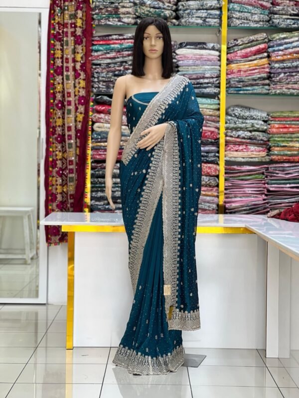 Vichitra silk sarees - Image 13