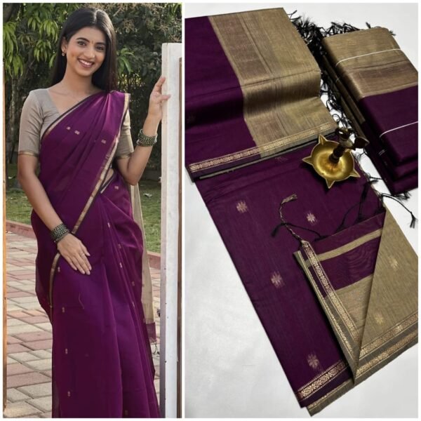 Silk cotton sarees - Image 3