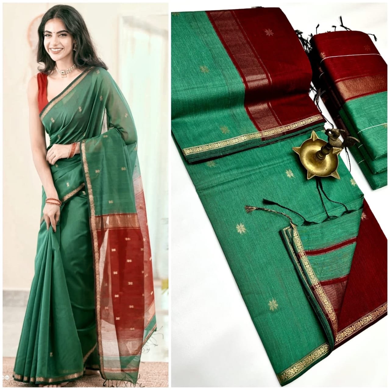 Silk cotton sarees - Image 23