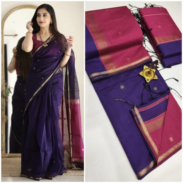 Silk cotton sarees - Image 12