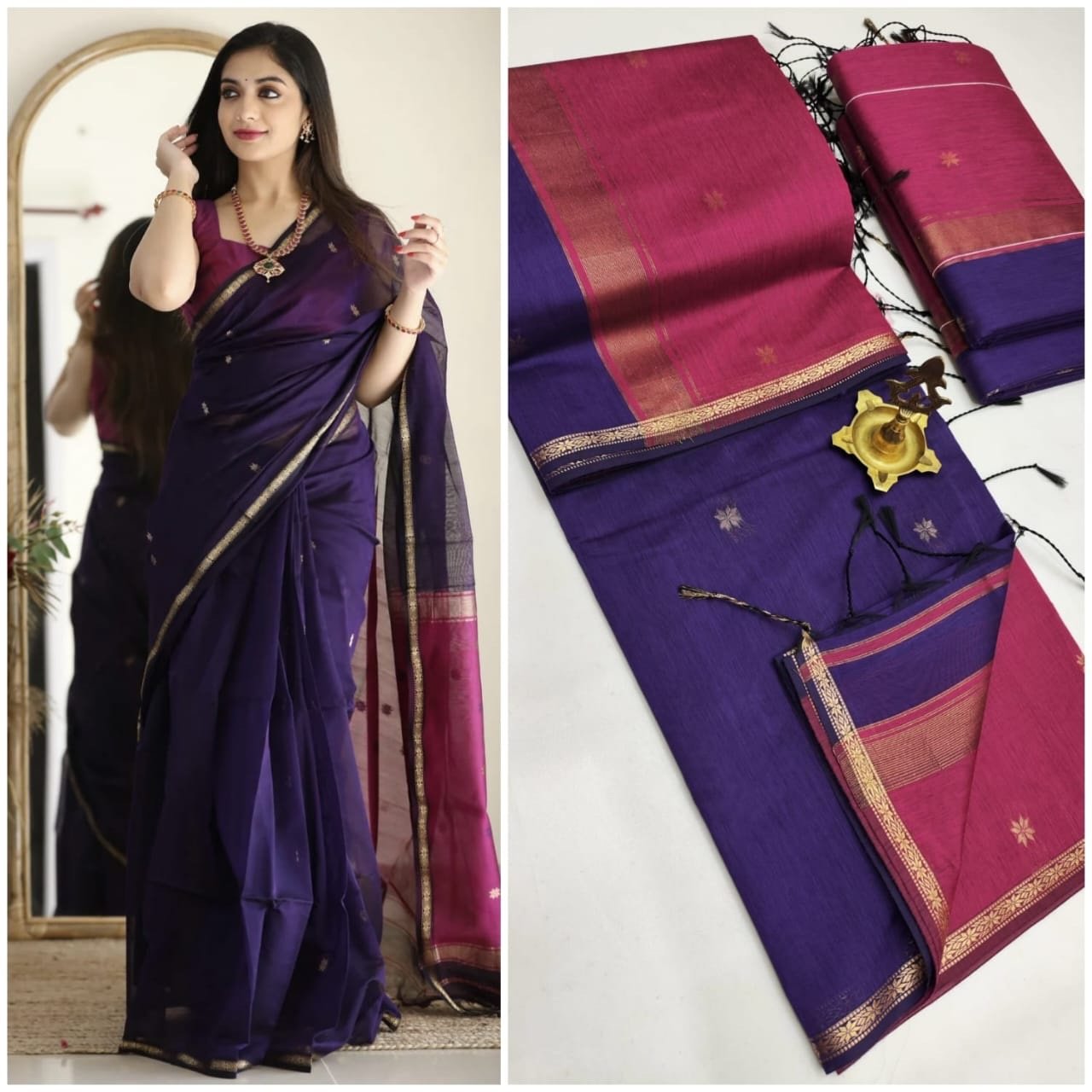 Silk cotton sarees - Image 12
