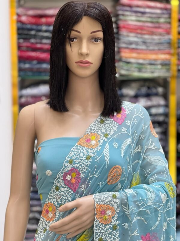 Georgette sarees - Image 10