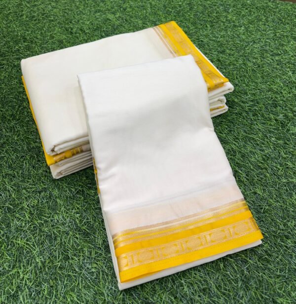 Mysore crepe silk saree - Image 5