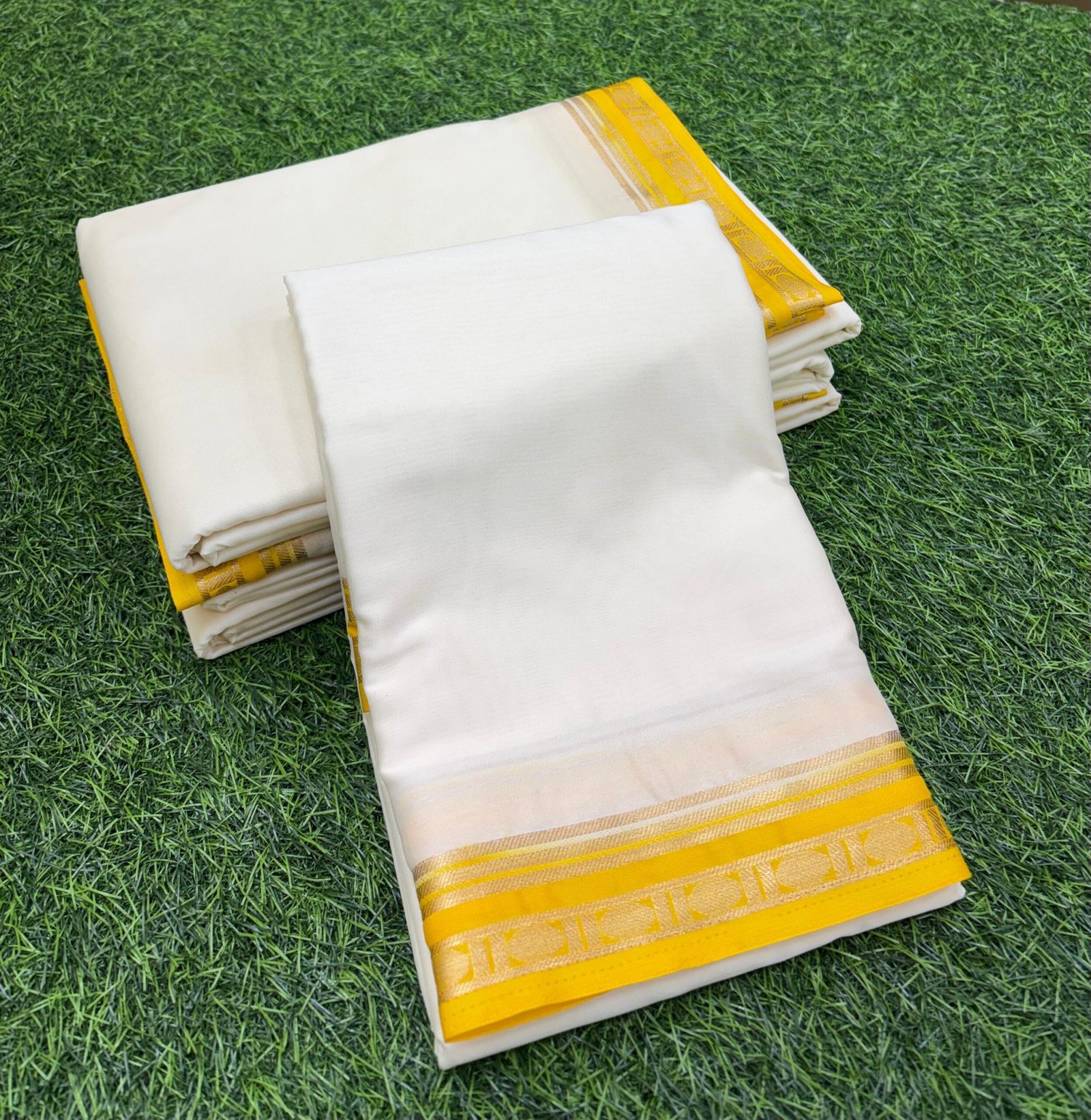 Mysore crepe silk saree - Image 5