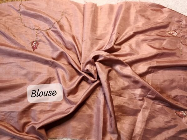 Space tissue silk saree - Image 5