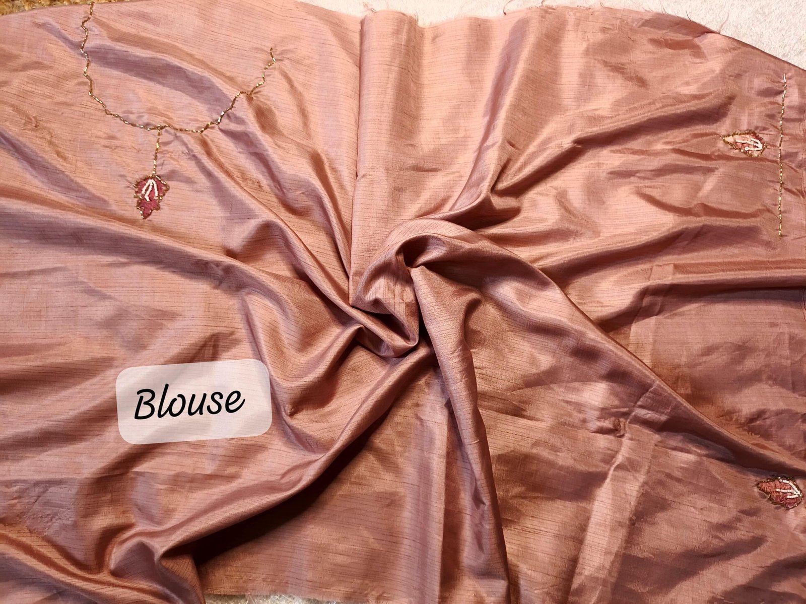 Space tissue silk saree - Image 5